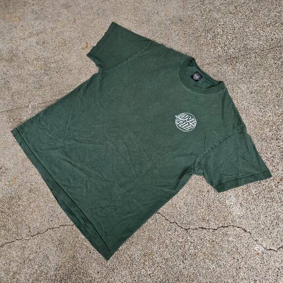 Vtg Y2k SANTA CRUZ SKATEBOARDS Bubble Logo Graphic Skate Surf Tee Shirt XL Fit - Picture 2 of 5